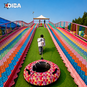 Manèges non motorisés pour tous les âges : Toboggan tubulaire arc-en-ciel pour parcs écologiques et stations touristiques - Product Image 5