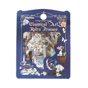 20 adesivi per confezione, serie floreale da giardino, cornice vintage, adesivi decorativi fai da te per diari fatti a mano - Product Image 5