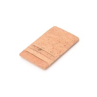 Dompet bambu tempat kartu kayu memblokir pemegang kartu Pop up dompet tempat kartu kayu