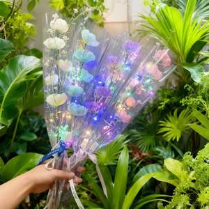 Ramo de Azaleas Brillantes Artificiales, Juguetes Luminosos para el Día de la Madre, San Valentín, Fiestas, Regalo Romántico - Product Image 6