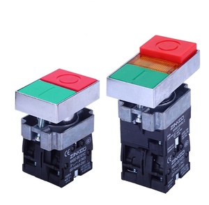 Interruptor de Doble Cabezal y Doble Botón LA38-11D/R.<span class=keywords><strong>G</strong></span> Sin Luz, Interruptores de Botón Pulsador de 22mm con Auto-reinicio - Product Image 4
