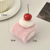 Accessoire en peluche 3D en forme de gâteau sandwich burger, dessin animé, simulation de dessert, accessoire pour cheveux, porte-clés, jouet, cadeau