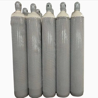 Bouteilles de gaz en acier inoxydable sans soudure rechargeables pour oxygène, argon, hydrogène - Haute sécurité, longue durée de vie