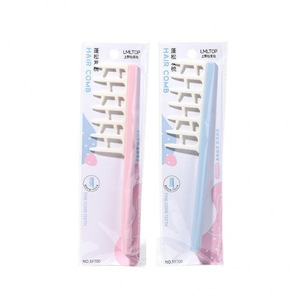 Wide Tooth Comb For High Crown Volumizing Hair Parting Styling Home Use Pink Blue Large Size <b>ABS</b> Material - Product Image 4