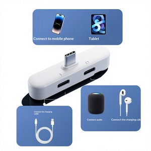 <span class=keywords><strong>Adaptateur</strong></span> universel Type-C pour casque, support de charge pour téléphone compatible <span class=keywords><strong>Apple</strong></span> <span class=keywords><strong>iPhone</strong></span> 17, prise de transmission de données - Product Image 1
