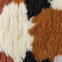 Lit pour animaux de compagnie en peluche pour chiens et chats, canapé-lit en polaire patchwork avec rebords hauts, canapé confortable pour animaux de compagnie M-L chaud