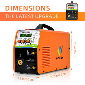 <span class=keywords><strong>HITBOX</strong></span> เครื่องเชื่อม,เครื่องเชื่อมอินเวอร์เตอร์ Co2 Gas MIG IGBT เครื่องเชื่อม MAG <span class=keywords><strong>MIG250</strong></span> - Product Image 3