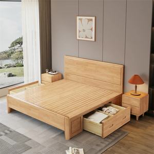 เตียงนอนนาเปิลส์ ดีไซน์คลาสสิกหรูหราสไตล์ฝรั่งเศส คุณภาพสูง โครงไม้เนื้อแข็งสีเทาอ่อน หัวเตียงโค้งมน - Product Image 5