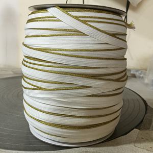 Solid Colored 1 cm <b>Trims</b> Binding Webbing 100% Polyester High Tenacity Printed Piping Cords Bias Tape for Clothes Home Textile - Product Image 3