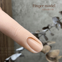 Doigts d'entraînement flexibles en silicone, modèle de main pour la formation en manucure, outils de présentation pliables pour salon et école
