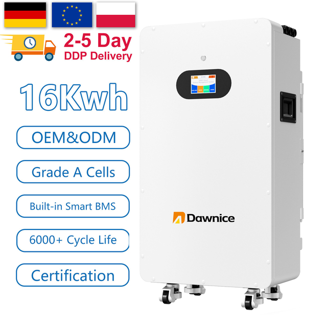 Best Selling Powerwall 15kwh Batteries 51.2v 300Ah Wall Mounted Home 48v Lithium Solar Energy Storage Lifepo4 Battery with BMS