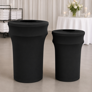 Hospitality Trash Can Cover Stretch Fabric Waste Bin Cover for Restaurants Hotels Catering and Commercial Use - Product Image 1
