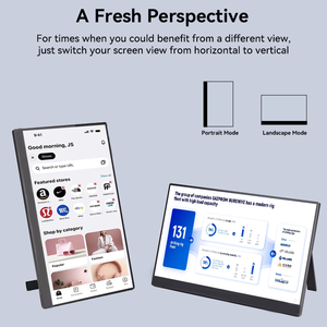 Moniteur portable IPS FHD de 15,6 pouces avec support de couverture intelligent pour ordinateur portable, bureau mobile, travail à domicile, moniteur portable - Product Image 4