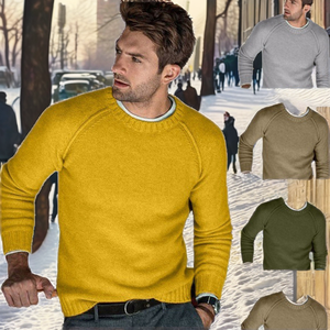 Pull en tricot pour homme, automne-hiver, loisirs, laine, viscose, séchage rapide - Product Image 2