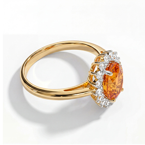 High Quality Yellow Gold Lab Grown Diamond Women's Wedding Band <b>Ring</b> VVS VS EF 10KT 14KT 18KT Gold Anniversary Jewelry - Product Image 2