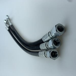 Tuyau d'huile haute pression pour camions-bennes, tuyau en caoutchouc EPDM tressé en fil d'acier, supports hydrauliques pour mines, forage pétrolier - Product Image 1