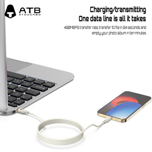 Cable de Datos para Teléfono <span class=keywords><strong>Móvil</strong></span> de Silicona al por Mayor, Duradero y Portátil, Carga Rápida, Anti-Doblez para iPhone y Serie <span class=keywords><strong>Samsung</strong></span> - Product Image 5