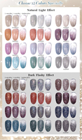 Nouveau Gel Polish UV LED à effet disco français, scintillant et brillant, avec paillettes diamantées, en flacon personnalisable pour application DIY