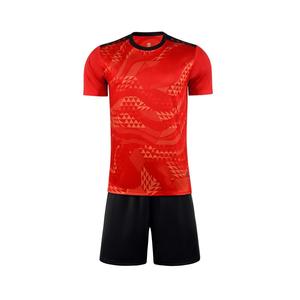 Desain Baru Jersey Sepak Bola Bernapas Layanan OEM Seragam Sepak Bola Kustom Set Sublimasi Unisex Cepat Kering Kerah Bulat Lengan Pendek - Product Image 6