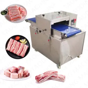 Alat pengiris daging otomatis, mesin pemotong ayam kubus, alat pengiris daging segar