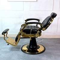 Mobilier de salon moderne, équipement de coiffure rétro, mobilier de salon de coiffure vintage, chaise de barbier vintage