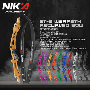Nika Boogschieten Hoge Kwaliteit Boogschieten Boog Licht Gewicht Riser En Ledematen Recurve Boog Set - Product Image 1