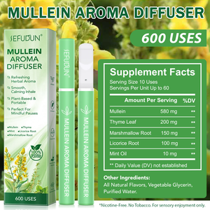 Difusor Oral Herbal a Base de Plantas, Aceite Esencial 4 en 1, Calmante, Energético, para Dormir, con Verbasco y Maca, Inhalador de Aromaterapia, 600 Usos - Product Image 1