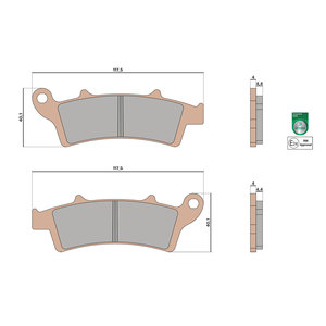 PASTILLAS DE FRENO MHR SYNT homologadas - Product Image 1