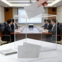 Boîte à Opinions Transparente Personnalisée - Outil Interactif Amusant pour Mariages, Événements, Commentaires de Vente au Détail et Loteries