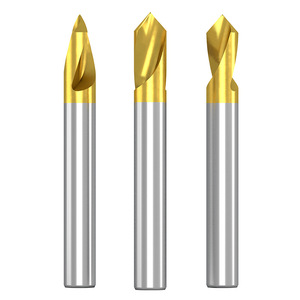 BEILI M2 HSS Titanium Coated 90 Degree Spotting <strong>Drill</strong> for Cast Iron Aluminum Stainless Steel Alloy Steel Mold Steel - Product Image 1