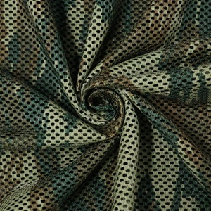 Thằn lằn Hy Lạp thằn lằn ngụy trang 230gsm dày thoáng khí lưới vải cứng cảm thấy nhiệt đới quần áo chiến thuật ngoài trời vest hat vải - Product Image 3