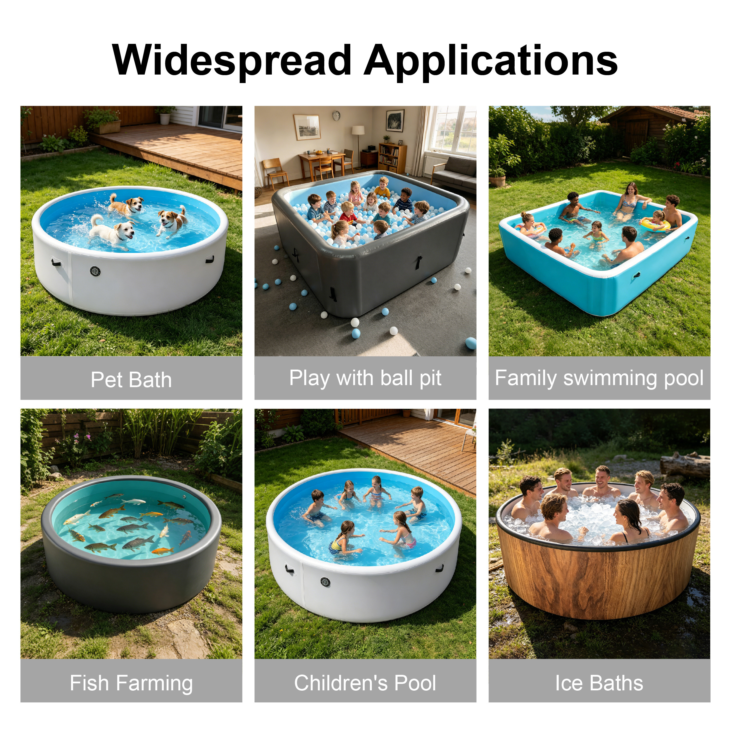 LQTSLFM 3 Pièces Cube Gonflables, Cubes Géants Jumbo Gonflables, PVC, Grand Jouet Gonflable en Forme de dés pour Intérieur et Extérieur Piscine Fêtes, Jeux de Pelouse en Plein Air (Blanc
