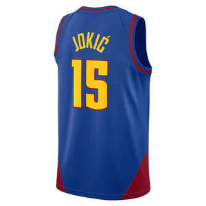 เสื้อบาสเก็ตบอลผู้ชาย nikola jokic เสื้อปักโลโก้กีฬาคลาสสิก - Product Image 5