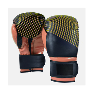 Guantes de boxeo deportivos de piel de vaca auténtica con logotipo personalizado, guantes de entrenamiento impermeables en varios tamaños - Product Image 4