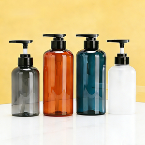 Bouteilles de distribution mates 300/500 ml pour gel douche, lotion corporelle et <span class=keywords><strong>shampoing</strong></span> avec pompe - Pack combiné d'emballages en plastique PET - Product Image 3