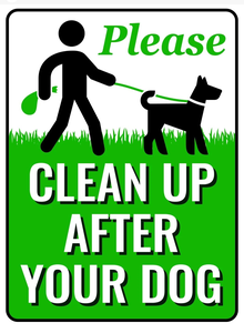 Panneaux de jardin double face avec piquet pour signalisation extérieure : 'Nettoyez après votre chien' et 'Pas de déjections canines' - Product Image 4