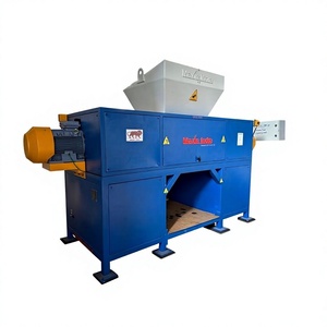 Broyeur de métaux semi-automatique à double arbre pour usage industriel intensif, léger et robuste, pour le recyclage des déchets métalliques - Product Image 1