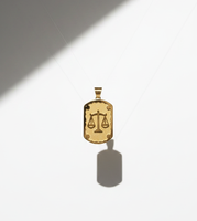Nouveau design Z H – Pendentif géométrique plaqué or 24 carats style hip-hop avec chaîne cubaine, en laiton, bijou unisexe, idéal comme cadeau