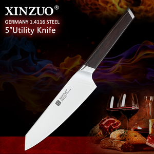 Cuchillo de Cocina de Acero Inoxidable Alemán de Alta Calidad, 5 Pulgadas, Mango de Madera, para Restaurantes y Hoteles - Product Image 6