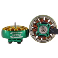 Moteur Brushless 2004 à Aimant Permanent Étanche IP54 1850-3000KV avec Arbre en Alliage de Titane Personnalisable Puissant pour Drone 3-6S