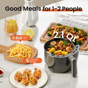 Longbank bán buôn nhà điện thông minh mini Nồi chiên không khí 2L lý tưởng cho 1-2 người nhanh chóng khỏe mạnh bữa ăn nhẹ trong vài phút - Product Image 4