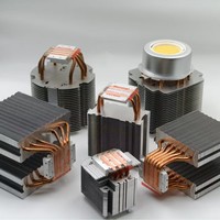 Custom-made CPU Cooler LED Luminaire Heat Sink Pure Copper Heat Pipe Radiator for Photography and RAM Support OEM ODM