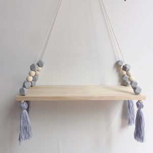Étagère murale suspendue en <span class=keywords><strong>corde</strong></span> Étagères flottantes suspendues au mur pour salon chambre salle de bain et cuisine - Product Image 3