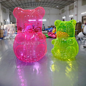 Nieuw Ontwerp: Transparante PVC Opblaasbare Beer, Opblaasbare Transparante Beer, Gomitas Beer voor Evenementendecoratie - Product Image 2