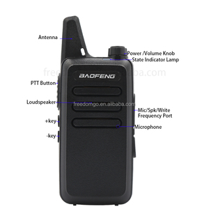 Walkie Talkie Portátil BF-T20 UHF 400-470MHz, Radio Bidireccional Analógica de 2W, 16 Canales, Alcance de 0-3km, Resistente al Agua IPX-1 - Product Image 3