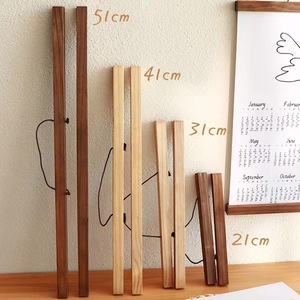 Soporte de pared de madera para pósteres en lienzo, diseño minimalista cuadrado para decoración del hogar, dormitorio, comedor - Product Image 4