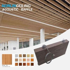For Sale at <strong>Best</strong> Wholesale Price Fiberglass Wool Suspended Acoustic <strong>Ceiling</strong> Noise Reduction Hanging <strong>Plank</strong> <strong>Ceiling</strong> Panels - Product Image 5