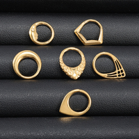Anneau de nez plaqué or titane 16G, bijou de piercing hypoallergénique, étanche, pour femmes et hommes, à porter au quotidien et en soirée