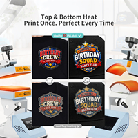 Presse à chaud double pour casquettes 70 mm, machine de sublimation pour casquettes, presse à chaud DTF pour étiquettes 3D