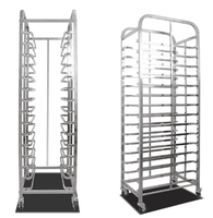 60*40cm métal cuisine Restaurant nourriture présentoir pain boulangerie refroidissement plateau support chariot four rotatif cuisson four plateaux chariot